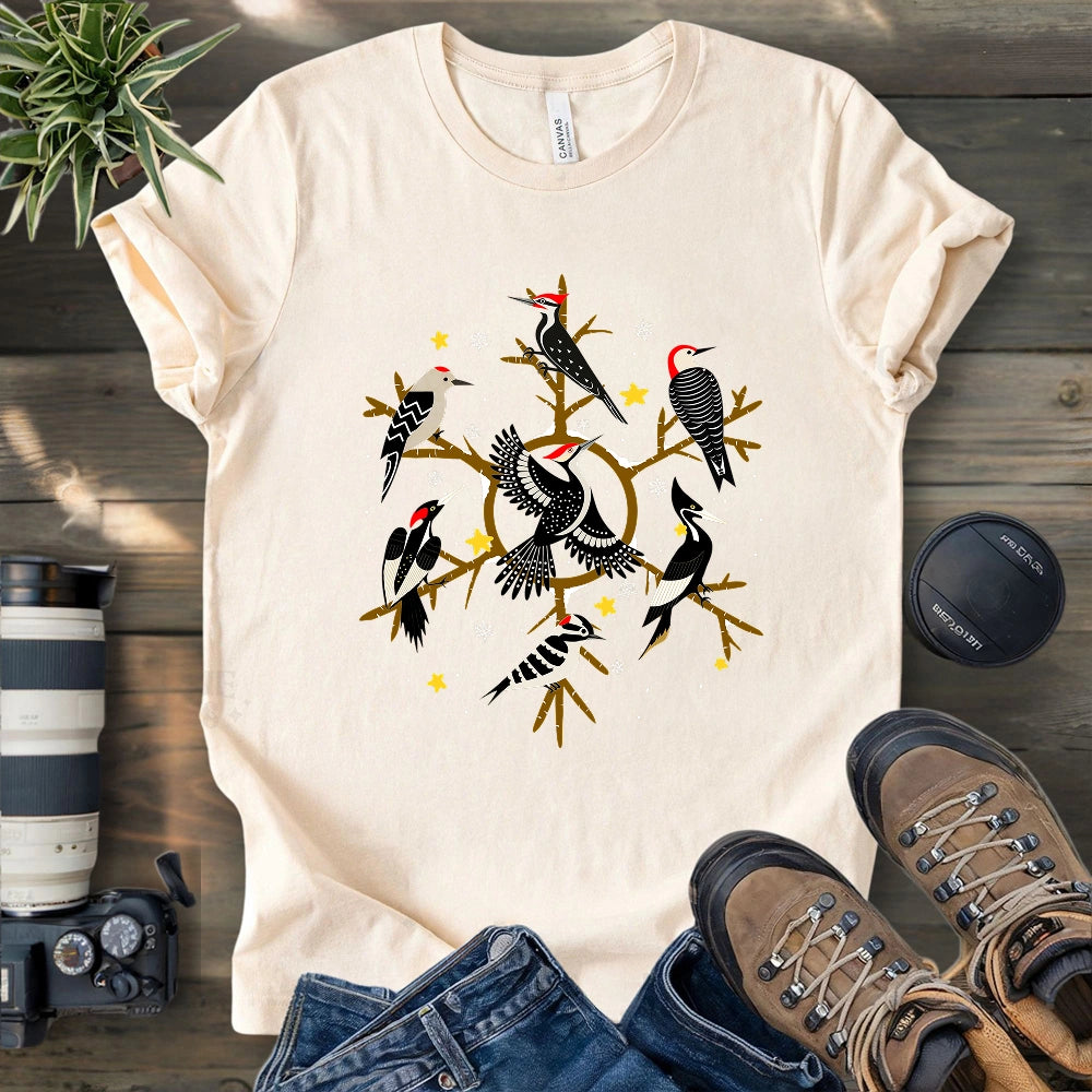Snowflake of Woodpeckers T-shirt