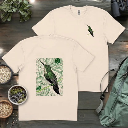 Green Hummingbird 2 Side T-shirt