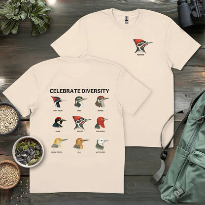 Woodpecker Diversity 2 Side T-shirt