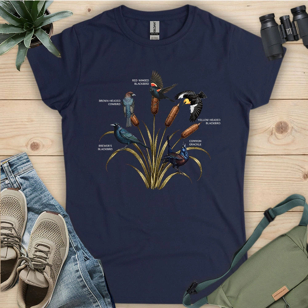 A Gathering of Blackbirds Women's T-shirt