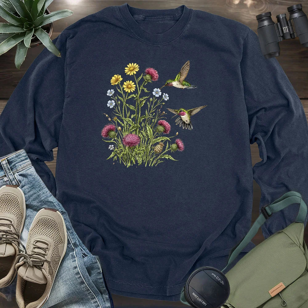 Attracted To Wildflowers Long Sleeve T-shirt