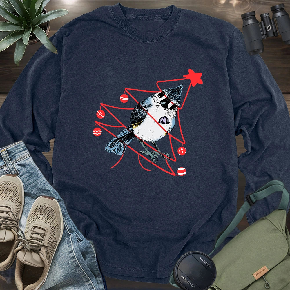 Bird Noel Tree Long Sleeve T-shirt