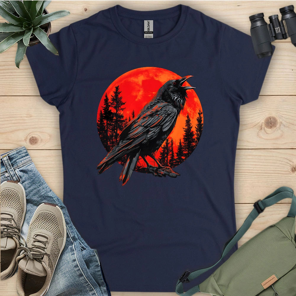 Blood Moon Raven Women's T-shirt