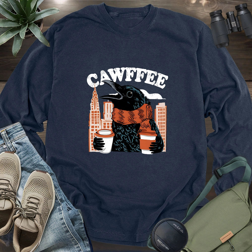 Cawffee Crow Long Sleeve T-shirt