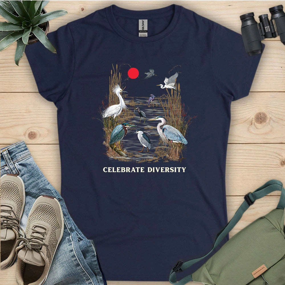 Celebrate Heron Diversity Women's T-shirt