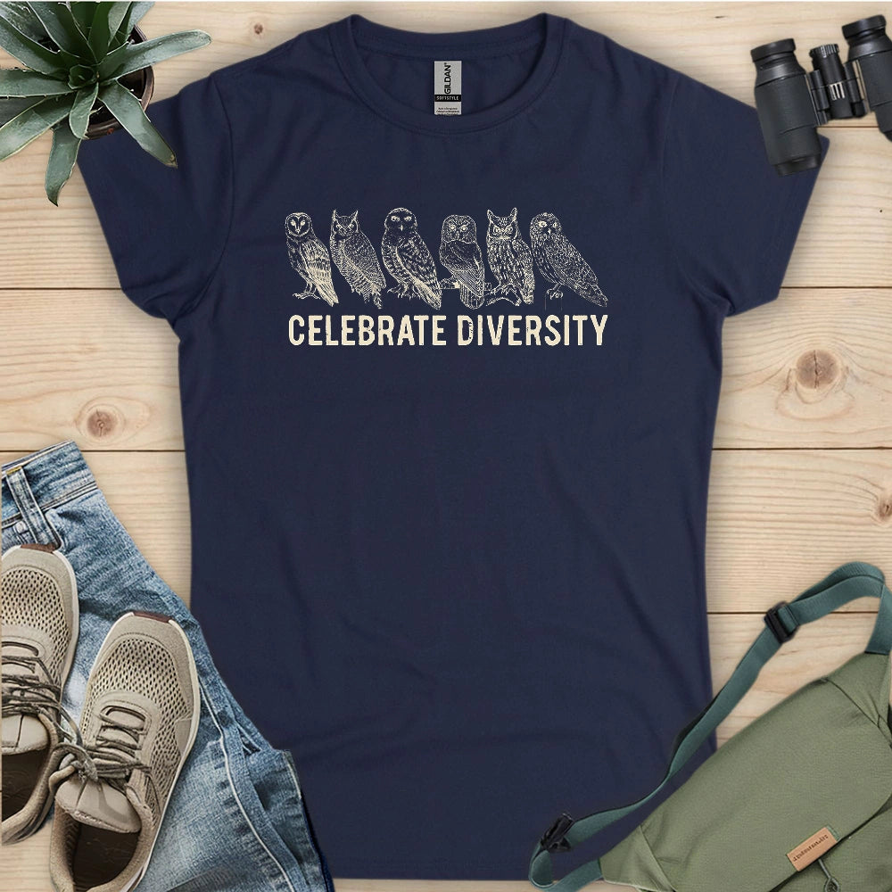 Celebrate Owl Diversity Women's T-shirt