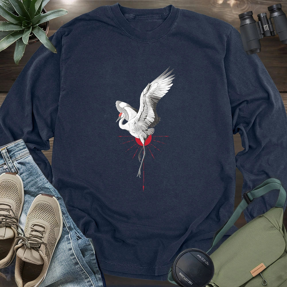 Celestial Crane Long Sleeve T-shirt