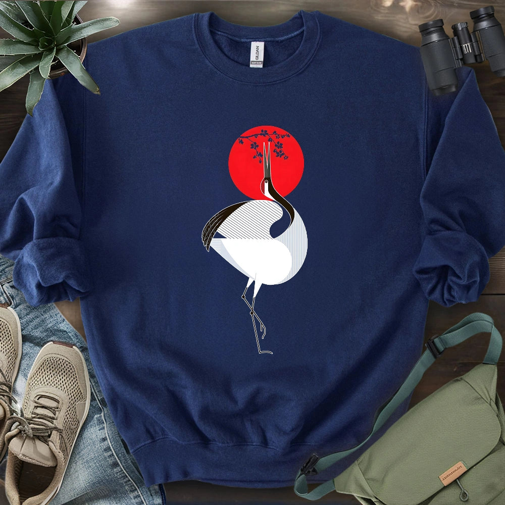Common Crane Geometric Sweatshirt