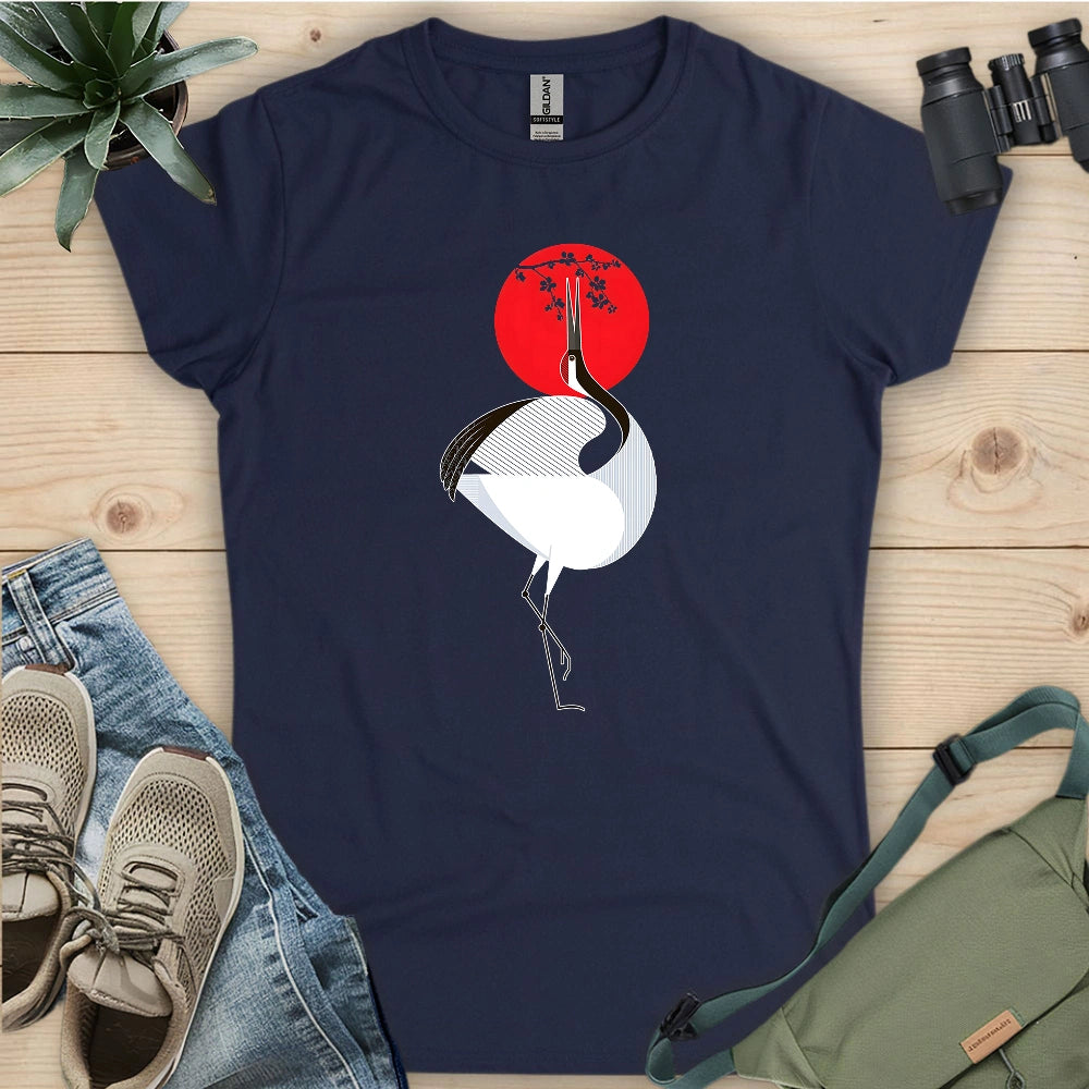 Common Crane Geometric Women's T-shirt