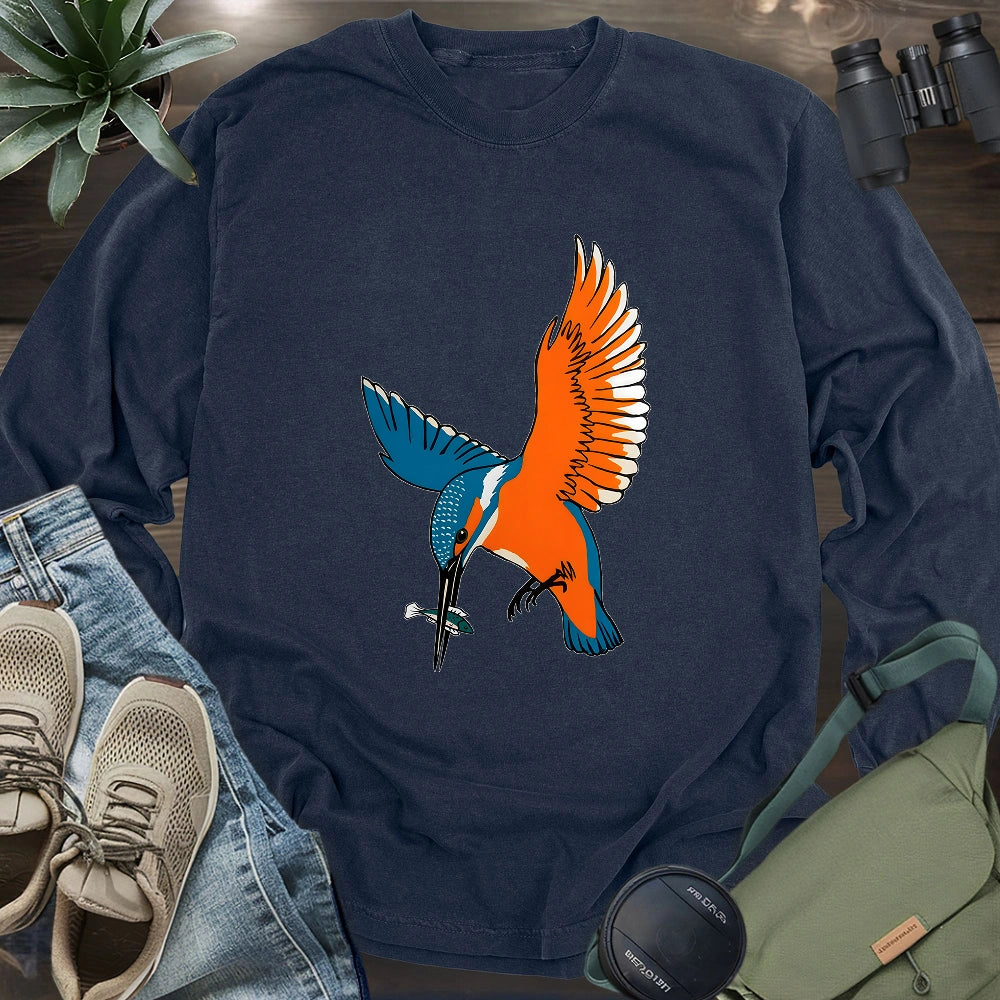 Common Kingfisher Long Sleeve T-shirt