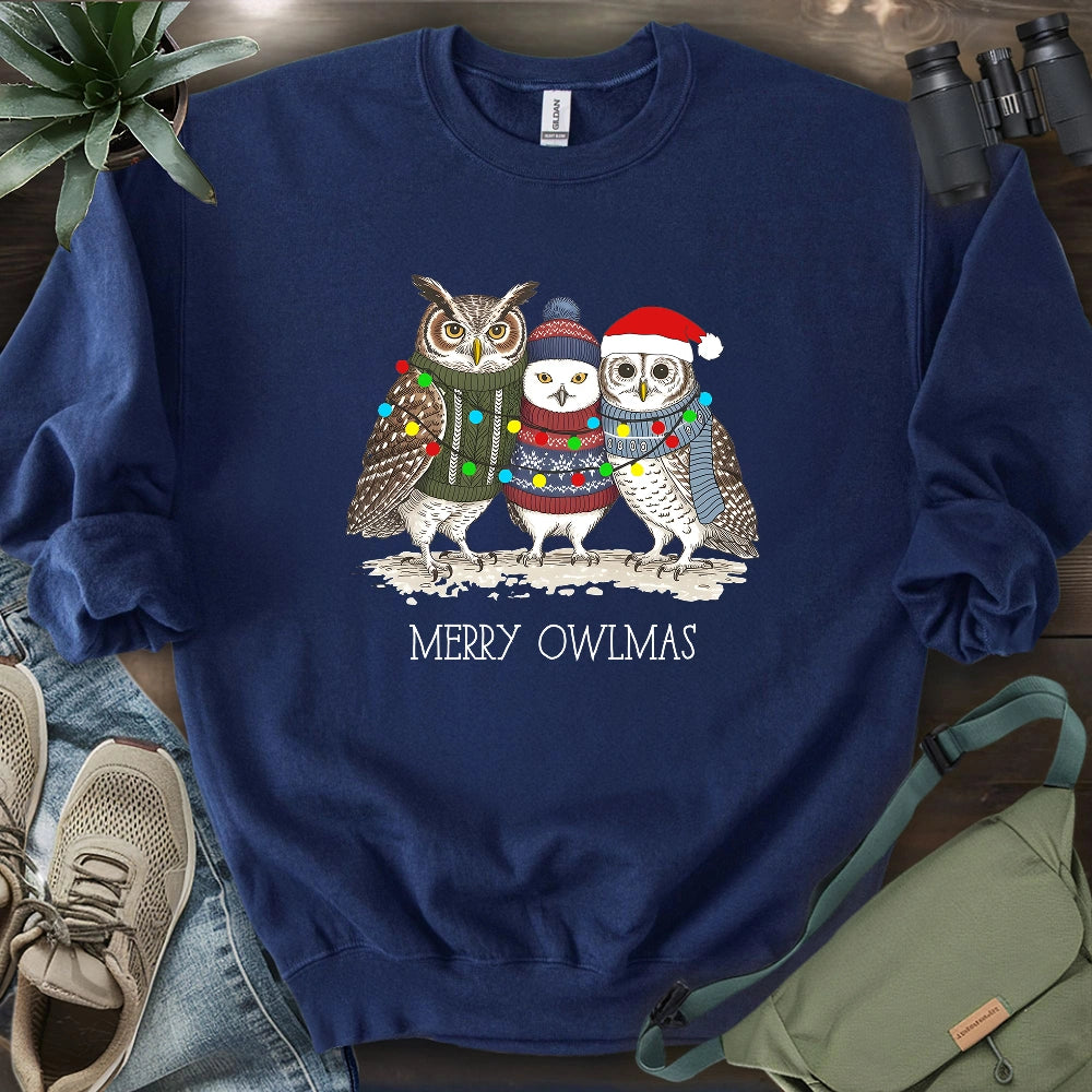 Cozy Owlmas Trio Sweatshirt