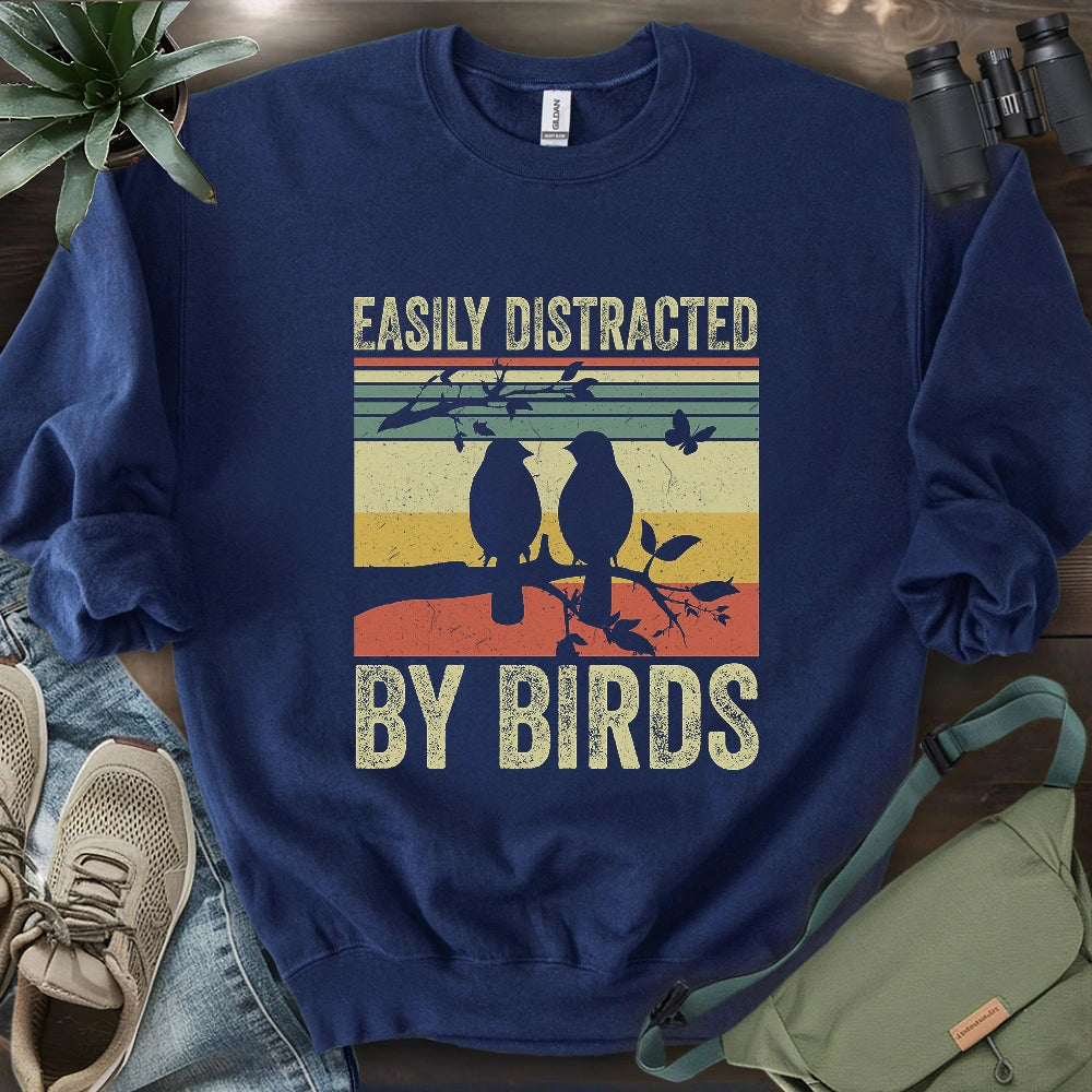 Easily Distracted By Bird Sweatshirt