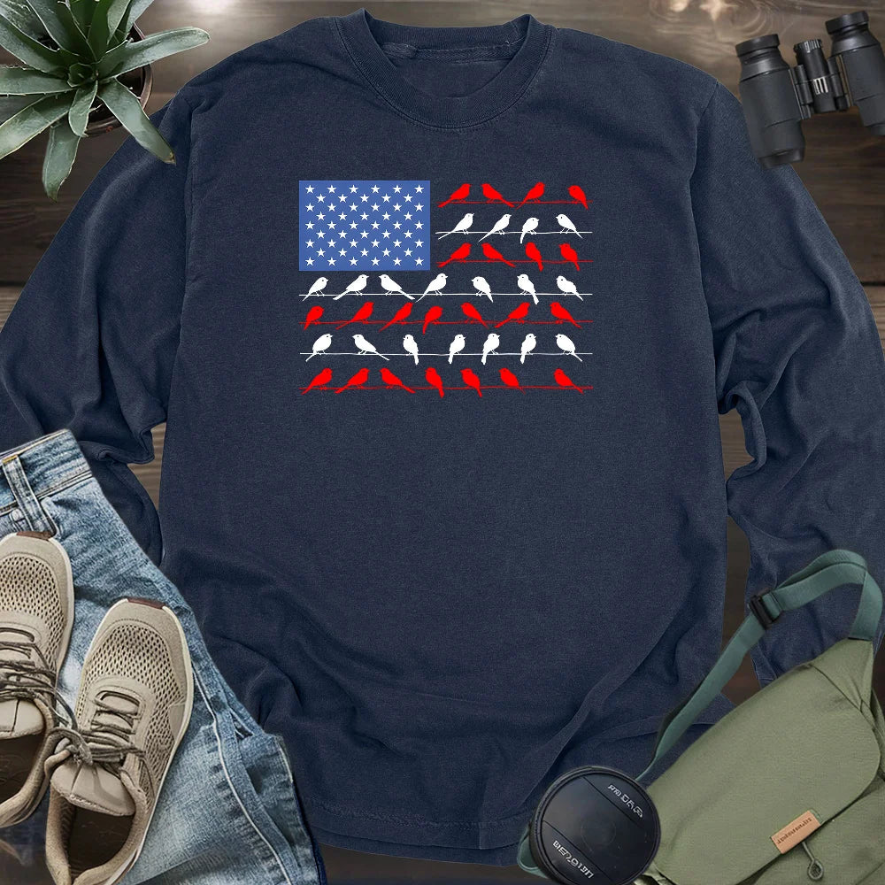 Feathered Flag Long Sleeve T-shirt