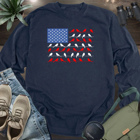 Feathered Flag Long Sleeve T-shirt