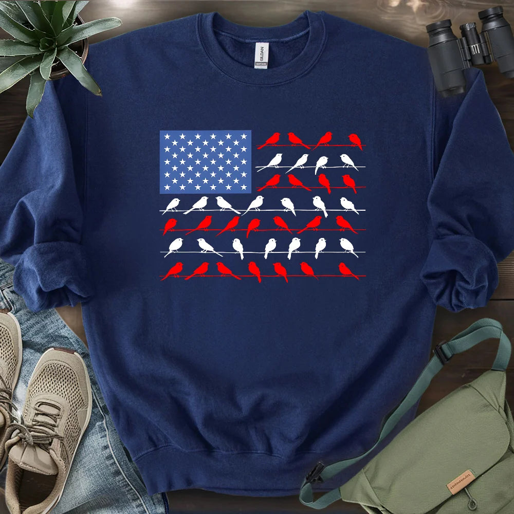 Feathered Flag Sweatshirt