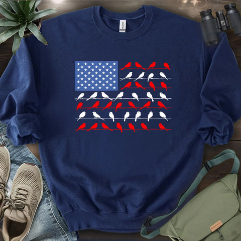 Feathered Flag Sweatshirt