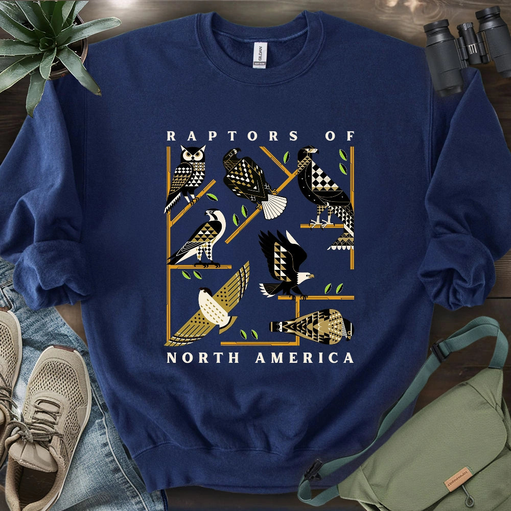 Geometric Raptors Of America Sweatshirt