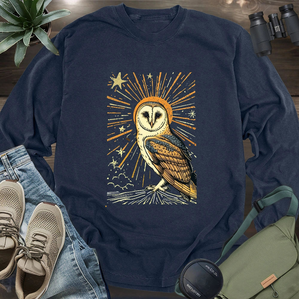 Godliness Barn Owl Long Sleeve T-shirt