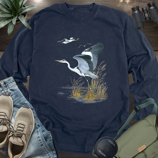 Grace of the Heron Long Sleeve T-shirt