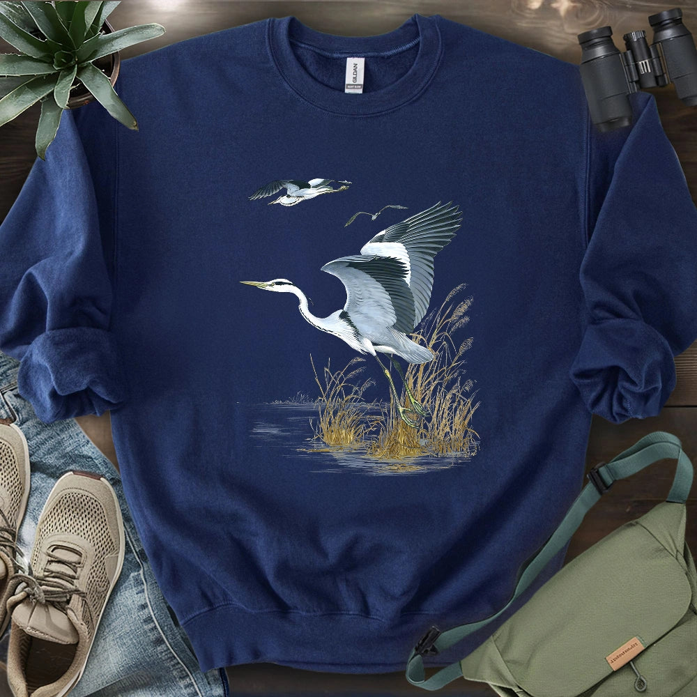 Grace of the Heron Sweatshirt