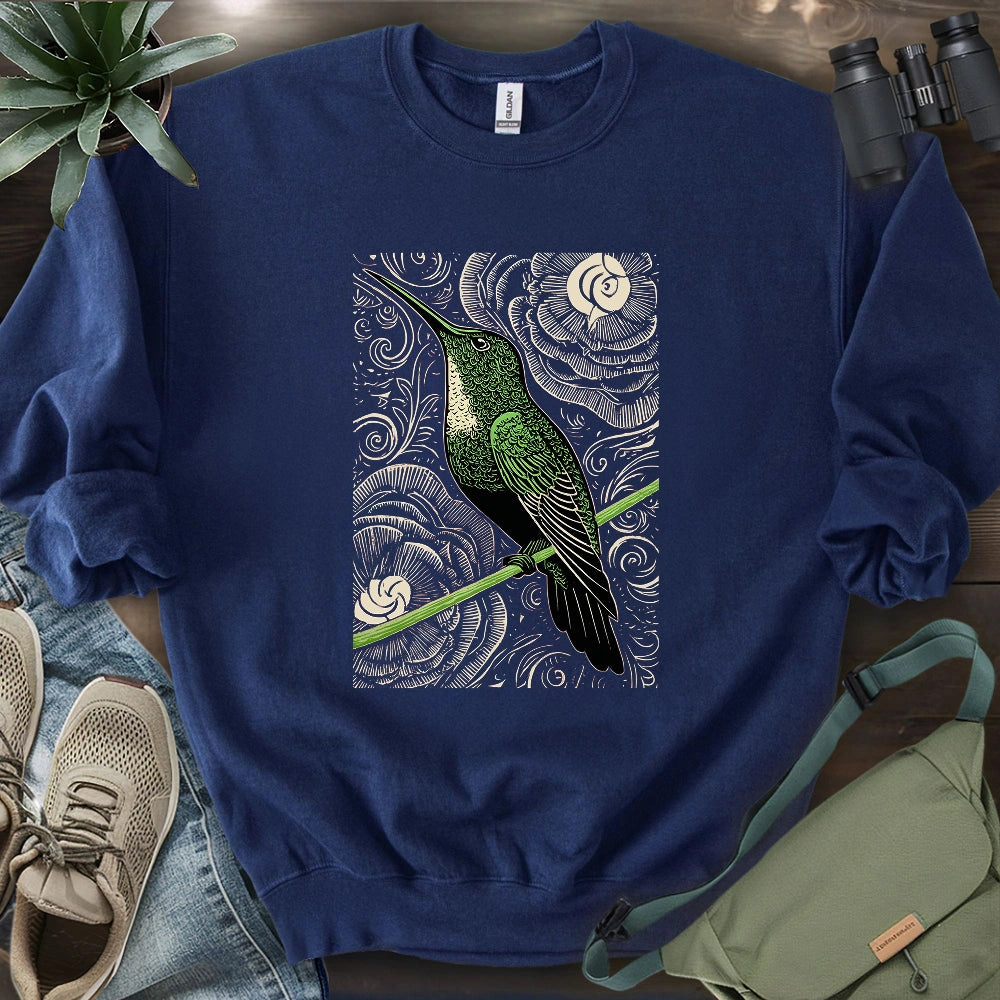 Green Hummingbird Sweatshirt