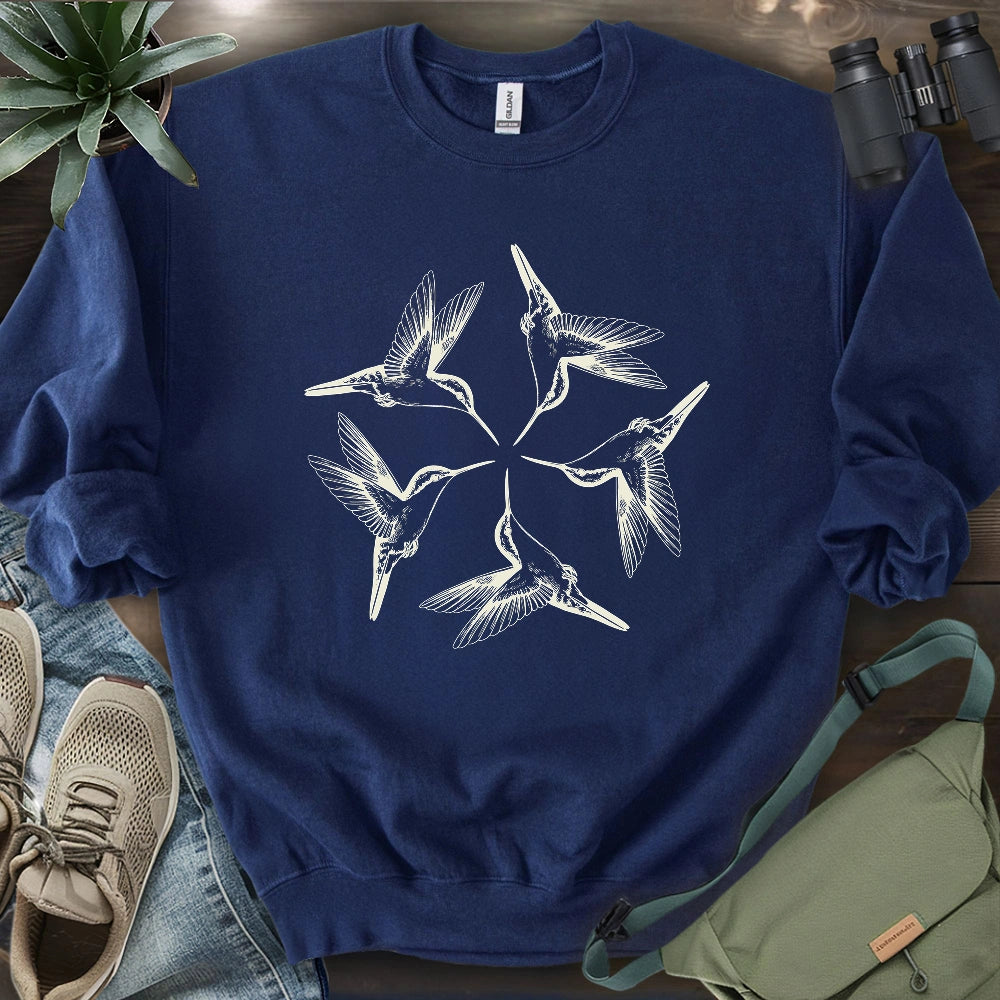 Hummingbird Flower Sweatshirt