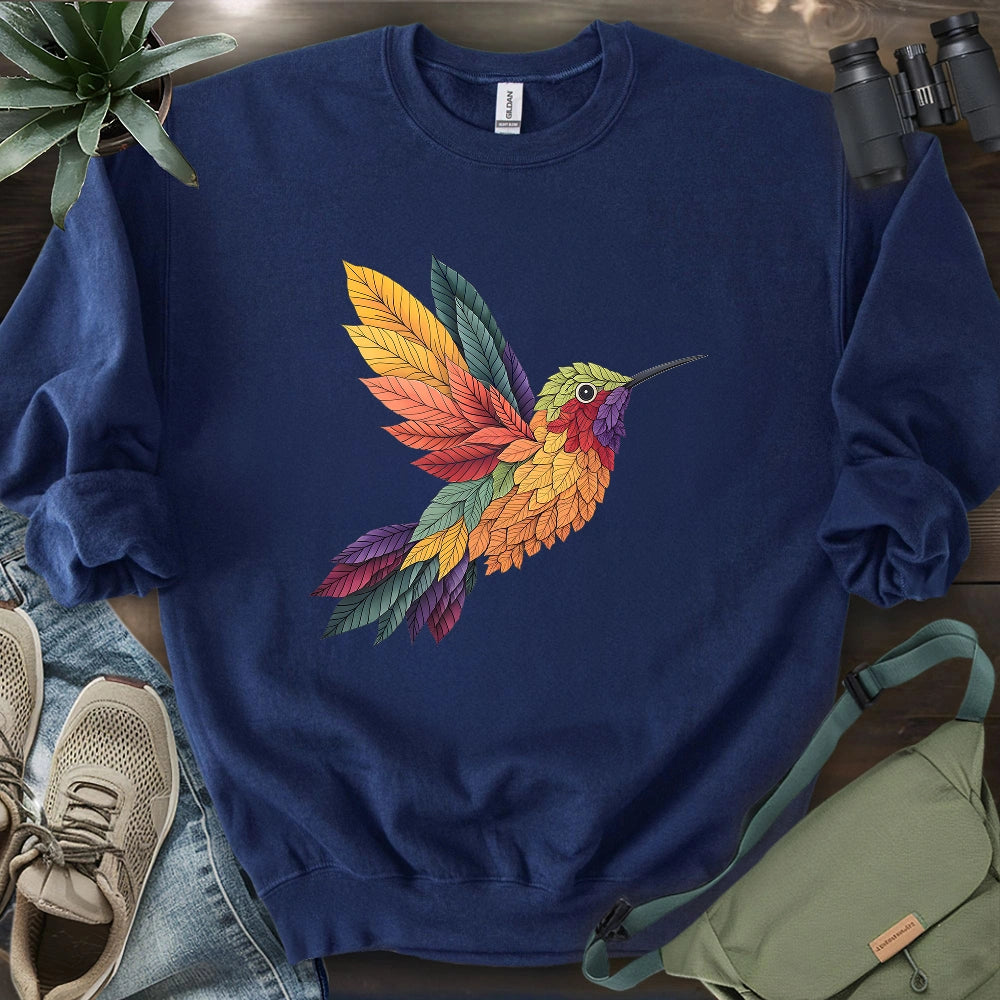 Hummingbird Made By Leaves Sweatshirt