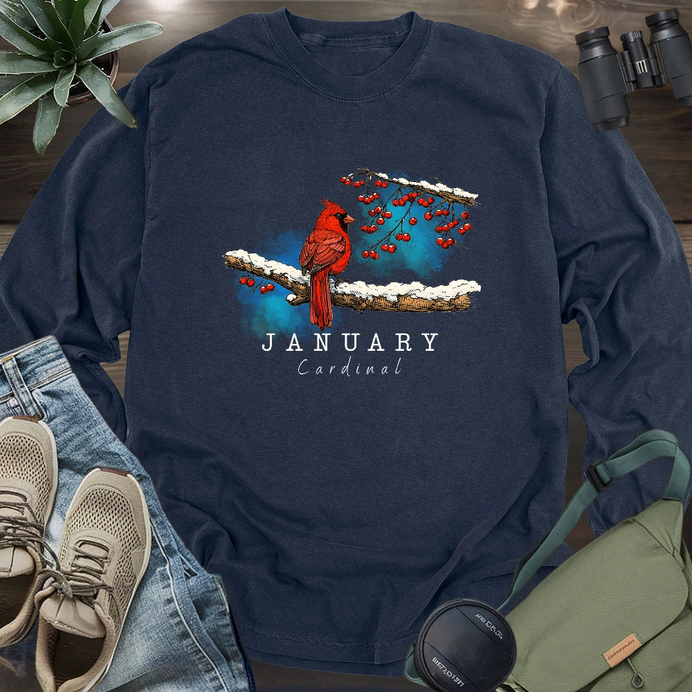 January Cardinal Long Sleeve T-shirt
