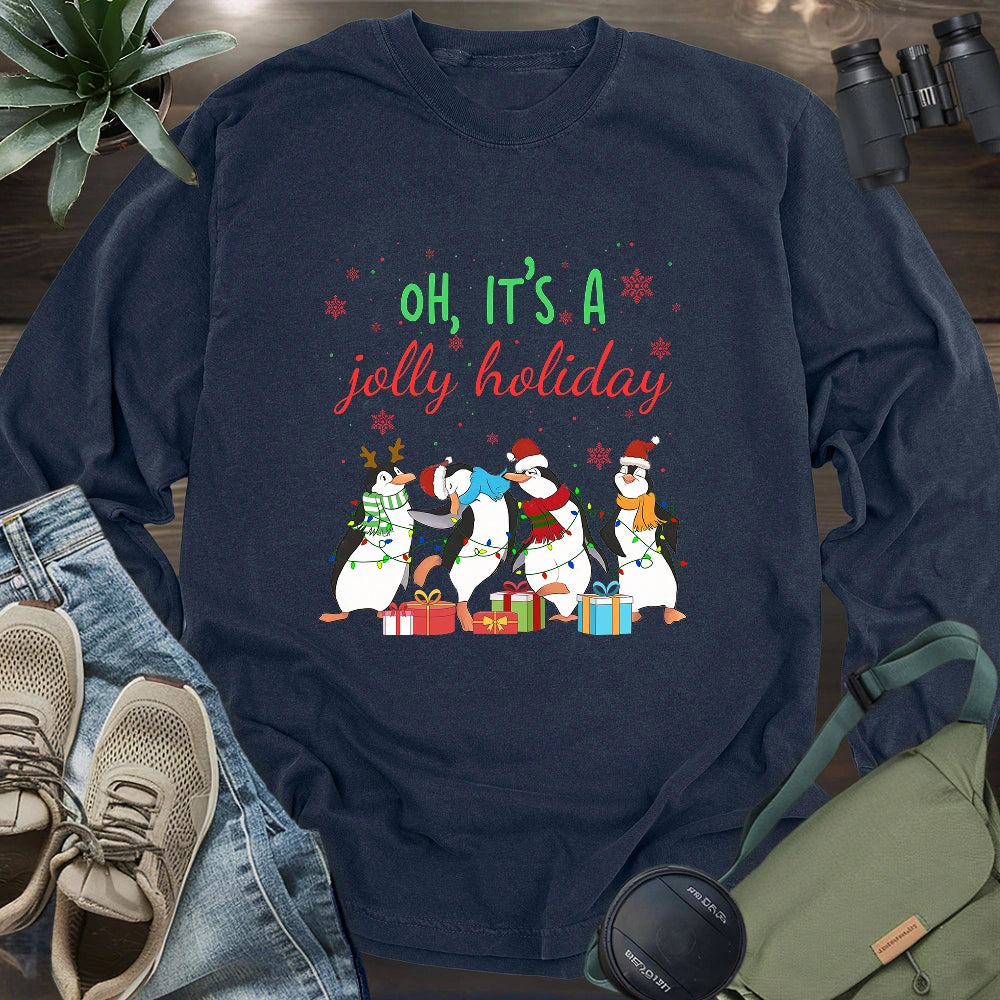 Jolly Holiday Penguins Long Sleeve T-shirt