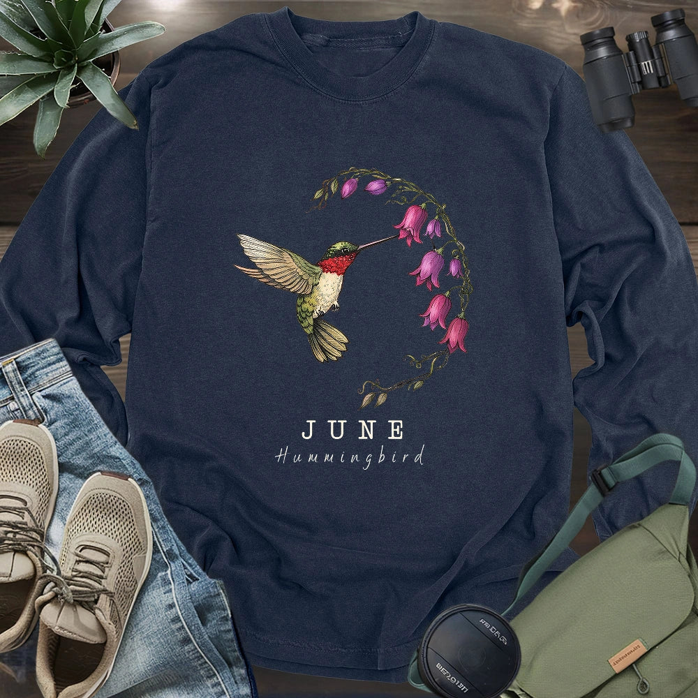 June Hummingbird Long Sleeve T-shirt