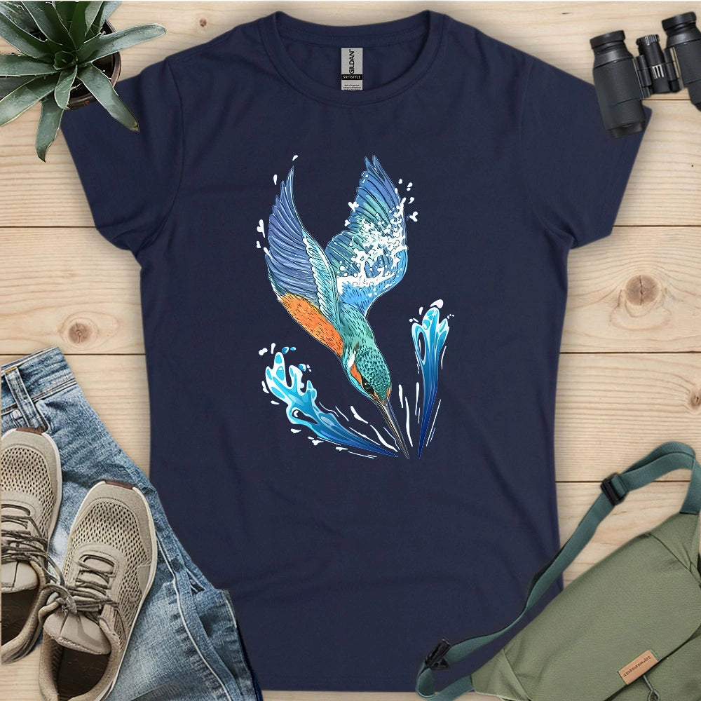 Kingfisher Diving Women's T-shirt