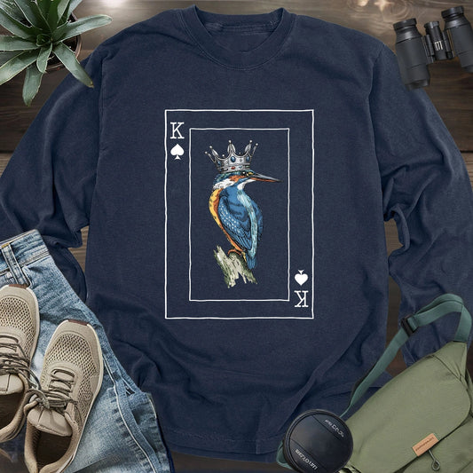 Kingfisher of Spades Long Sleeve T-shirt