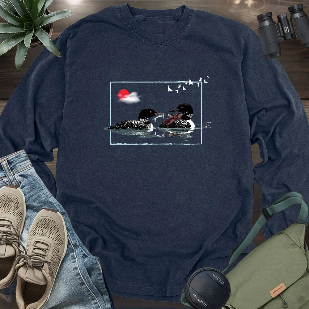 Loon Family Long Sleeve T-shirt