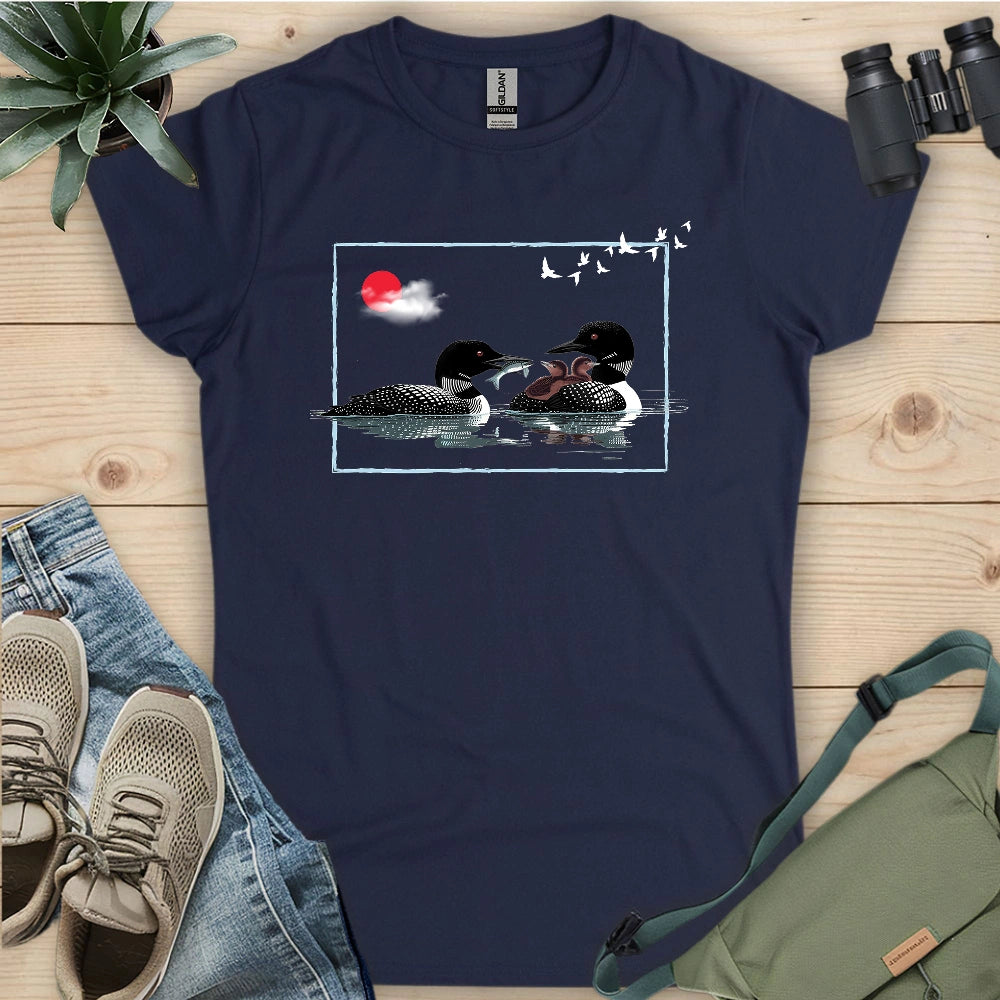 Loon Family Women's T-shirt – BirderyTees