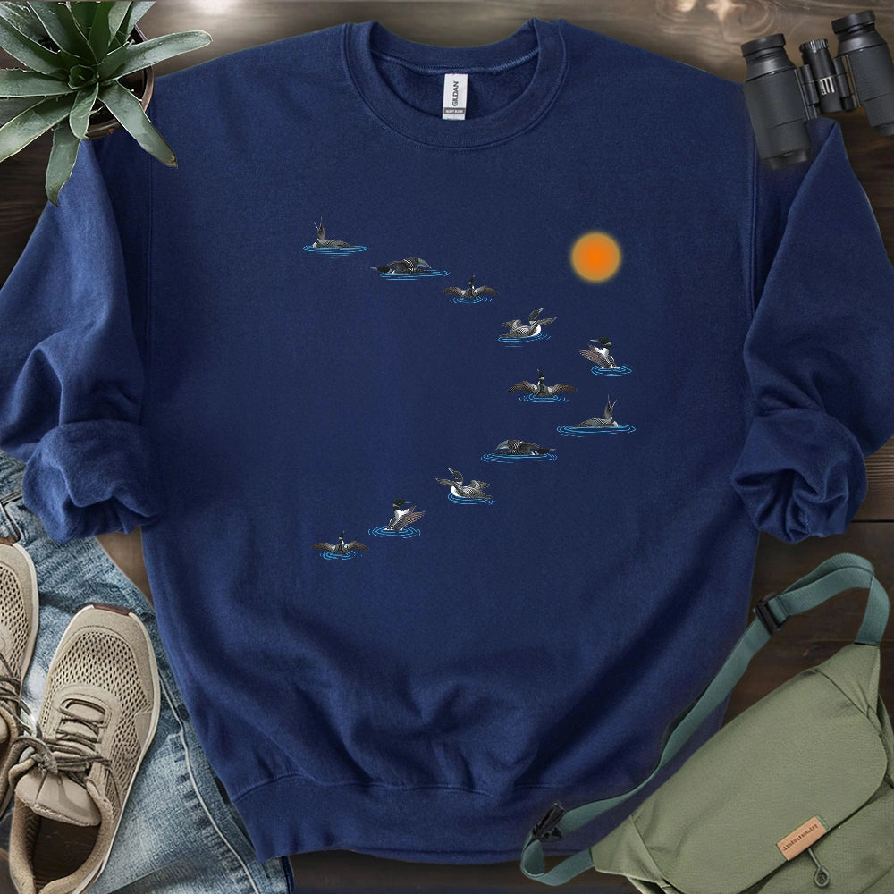 Loons Dancing - Sunset Sweatshirt