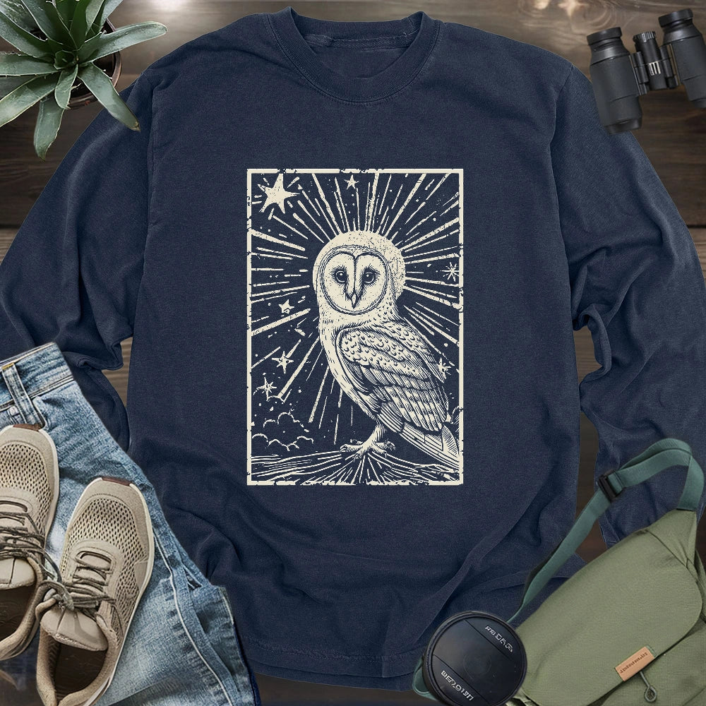 Night Barn Owl Long Sleeve T-shirt