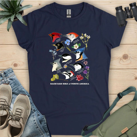 Northern Backyard Birds Women's T-shirt