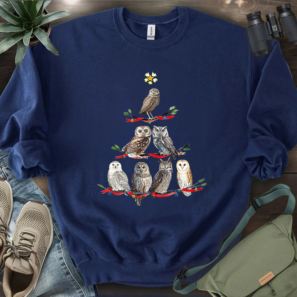 Owl Christmas Tree Sweatshirt
