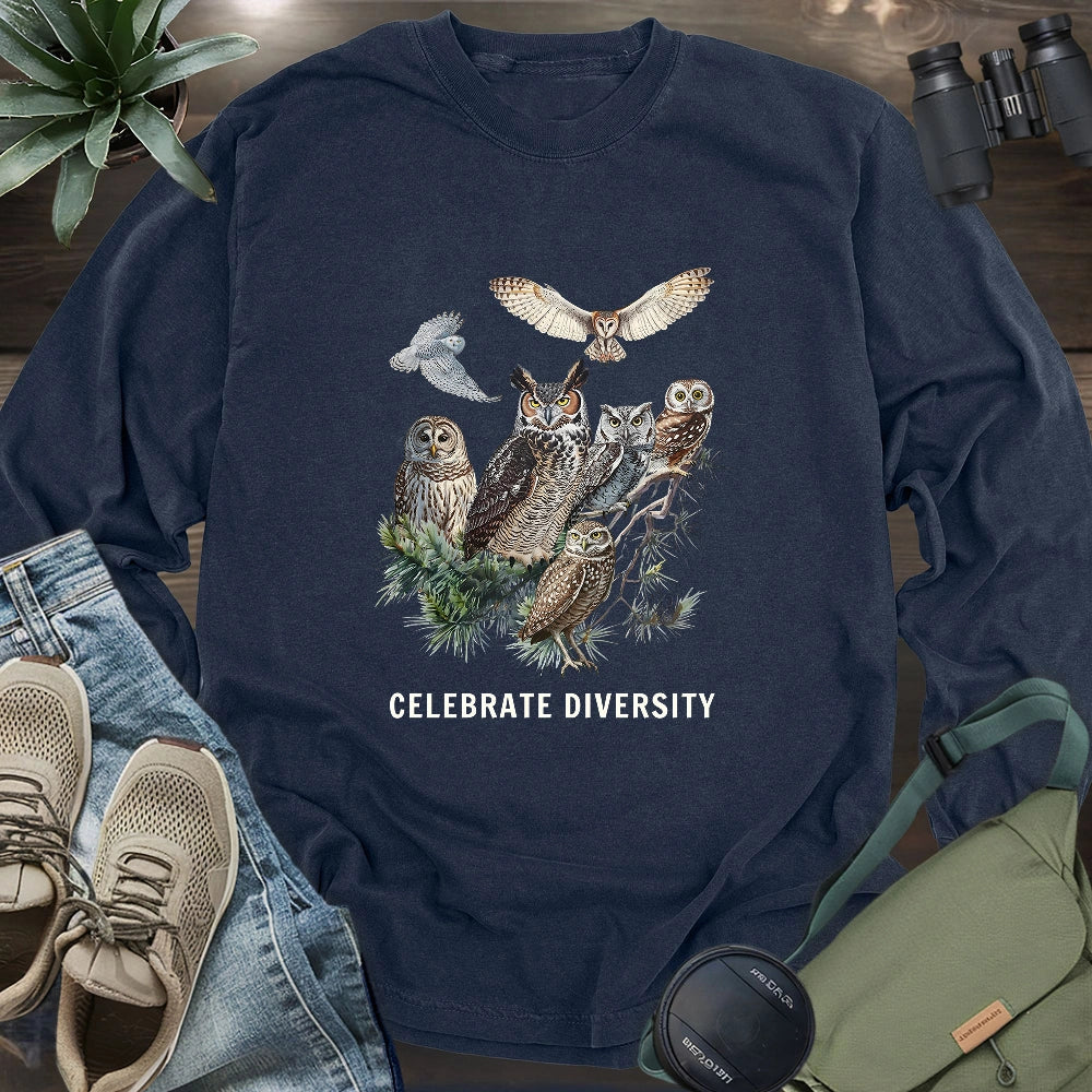 Owl Diversity Long Sleeve T-shirt
