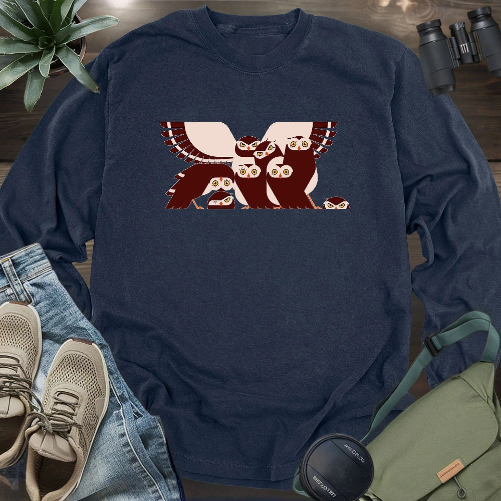 Owl Family Long Sleeve T-shirt