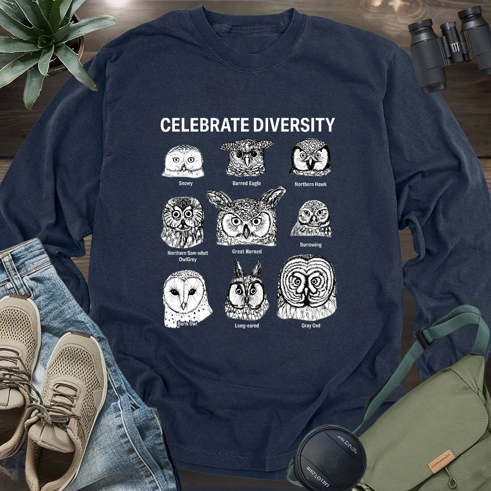 Owl Profiles Long Sleeve T-shirt