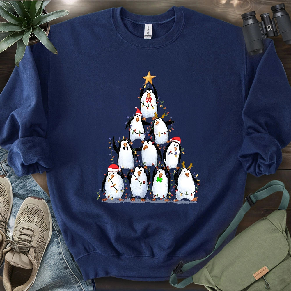 Penguin Christmas Tree Sweatshirt