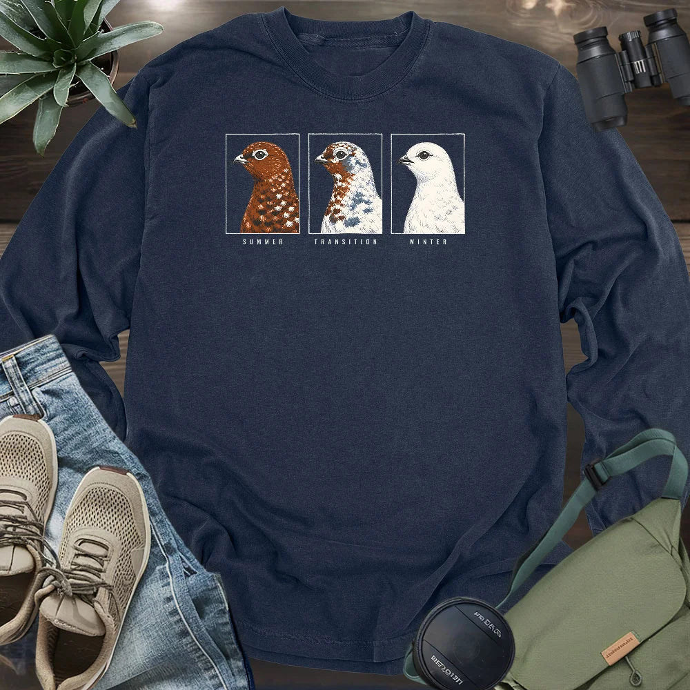 Ptarmigan Through the Seasons Long Sleeve T-shirt