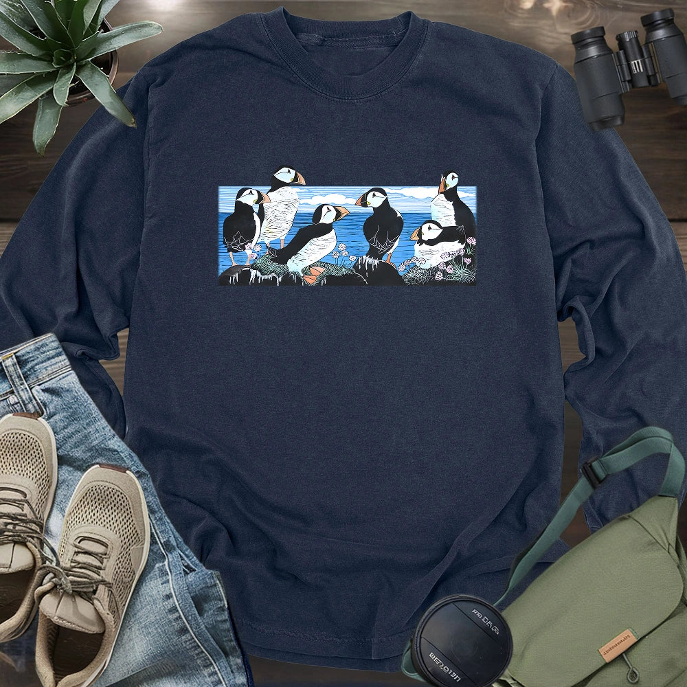 Puffin Circle Long Sleeve T-shirt