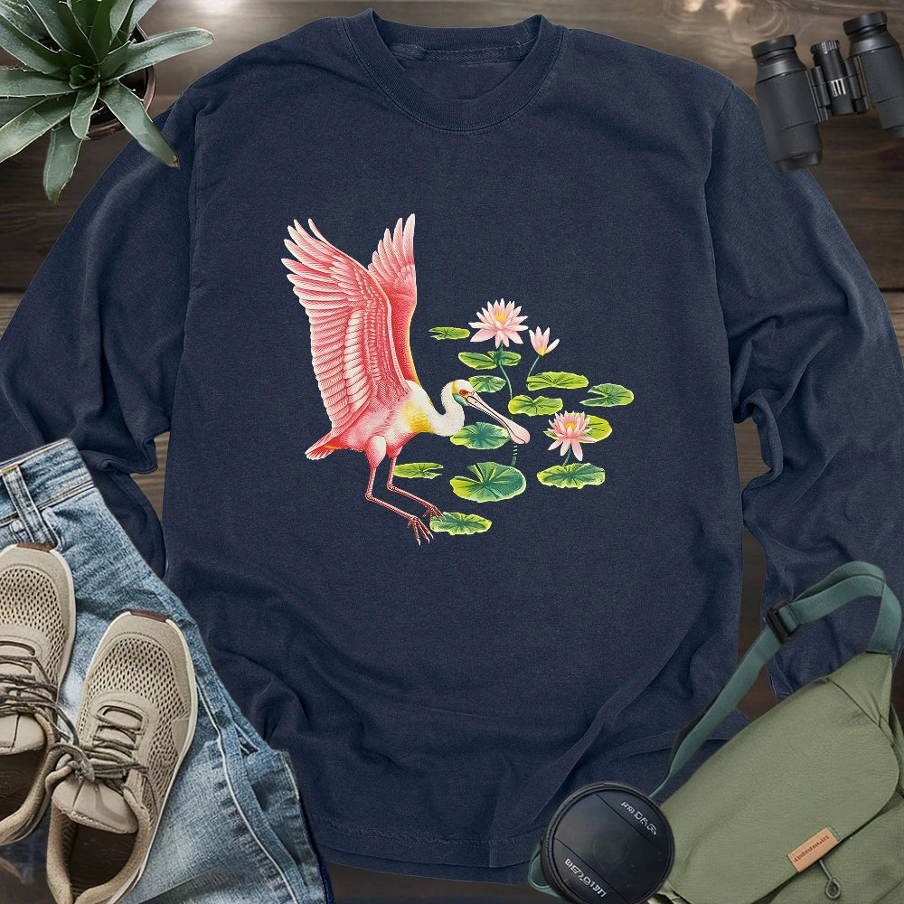 Roseate Spoonbill Long Sleeve T-shirt