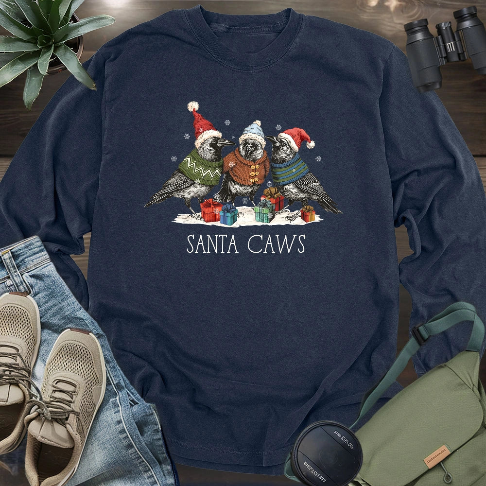 Santa Caws Long Sleeve T-shirt