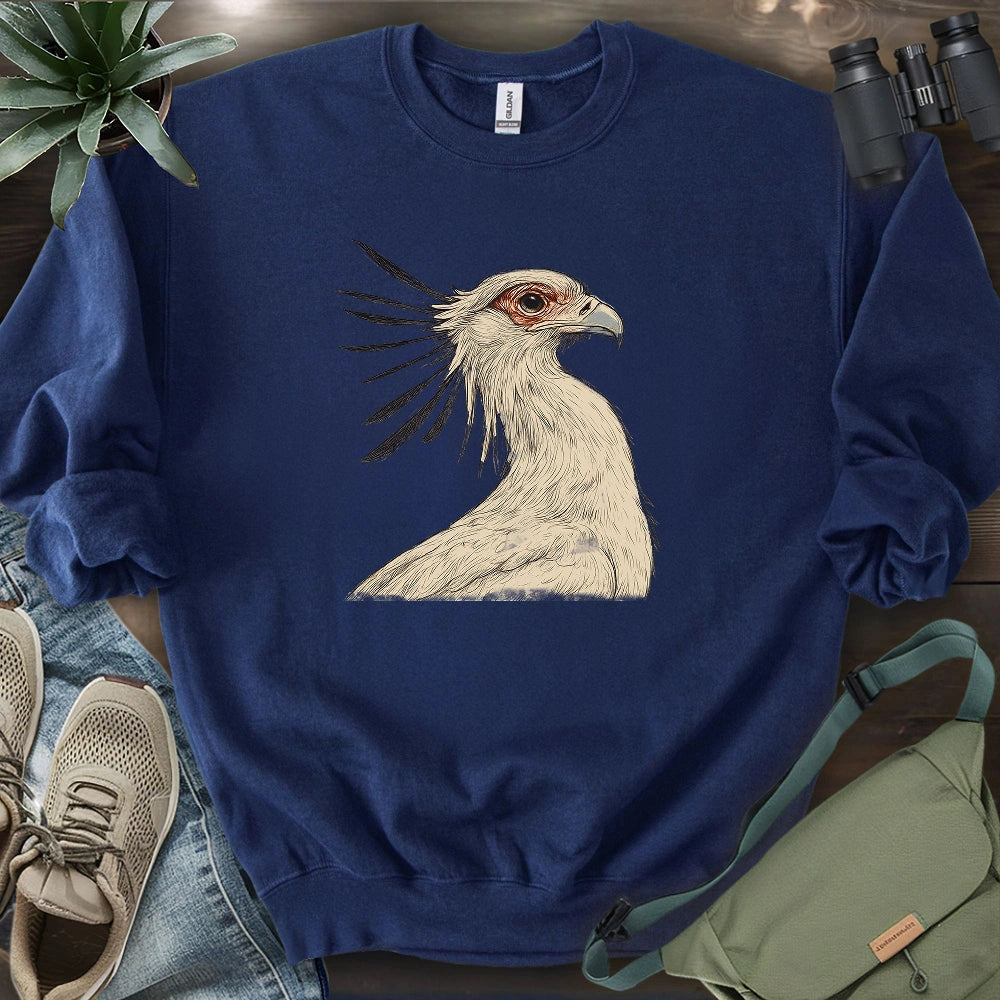 Secretary Bird Sketch Sweatshirt