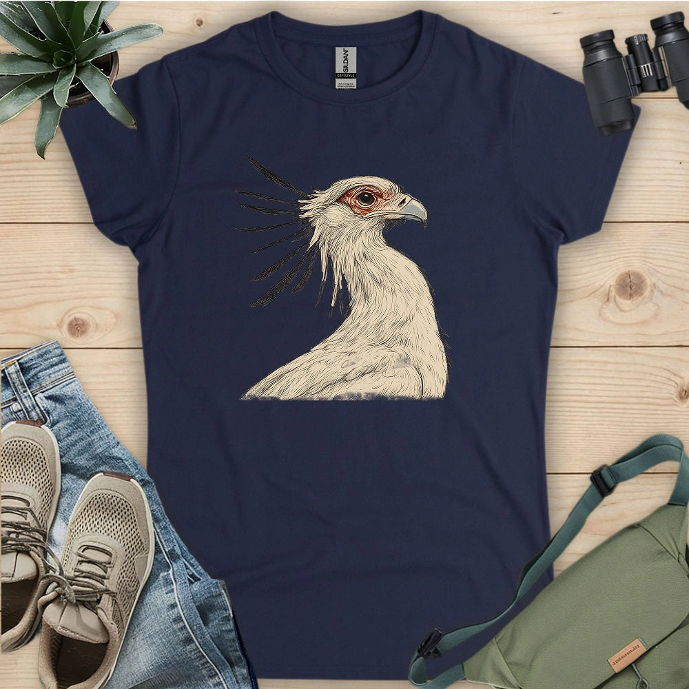 Secretary Bird Sketch Women's T-shirt