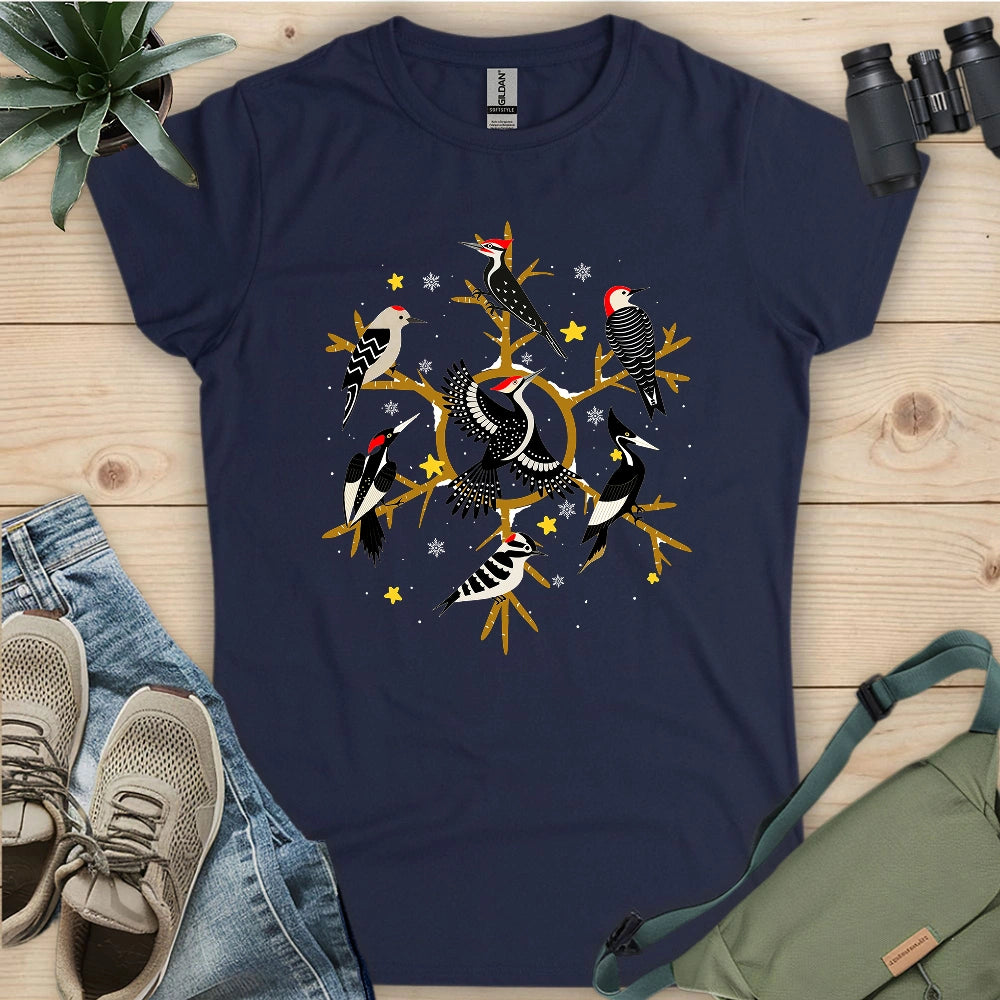 Snowflake of Woodpeckers Women's T-shirt
