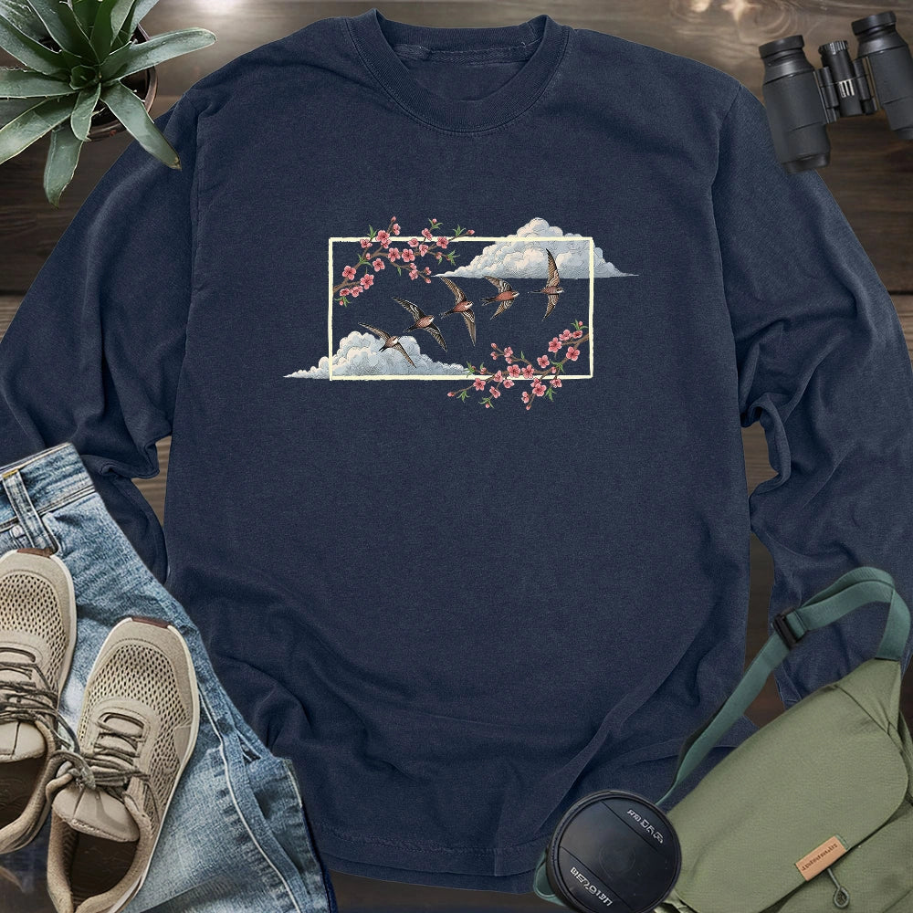 Spring Swifts Long Sleeve T-shirt